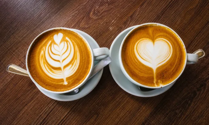 werken bij Koffie drinken